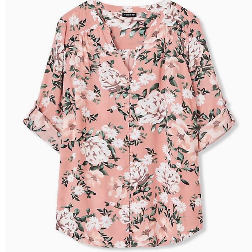 Pink Salmon Torrid Blouse